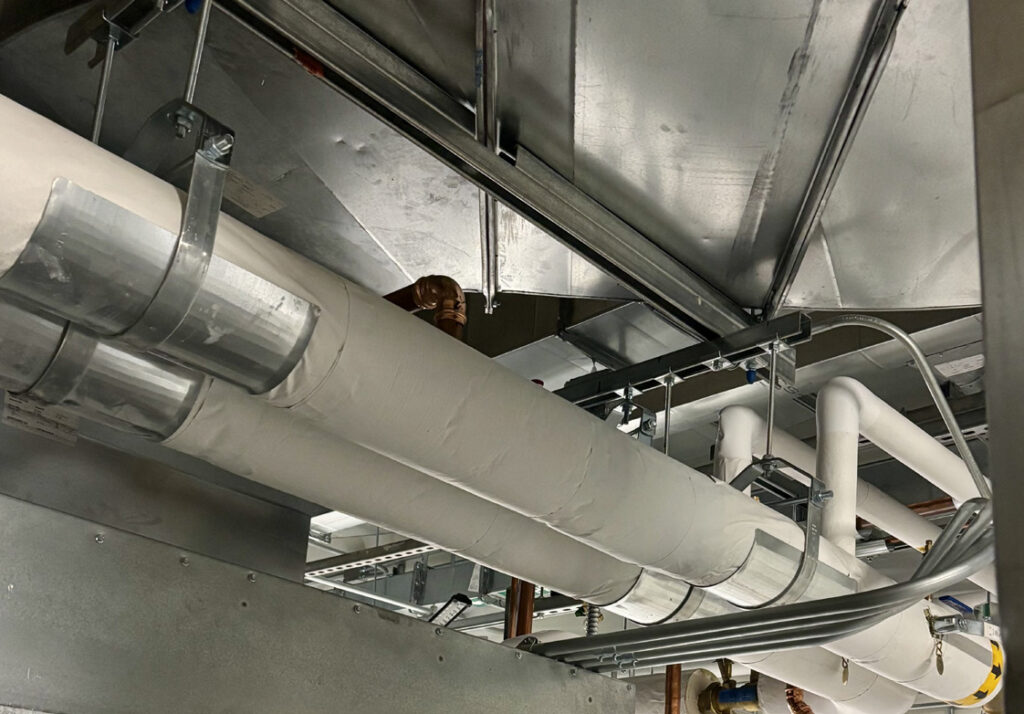 Mechanical piping work at SNHU Paul LeBlanc Hall